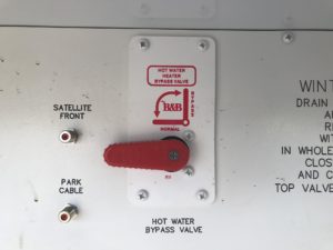 RV Water Heater Bypass Switch