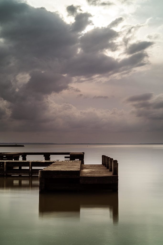 Stormy Pier Lake Livingston State Park