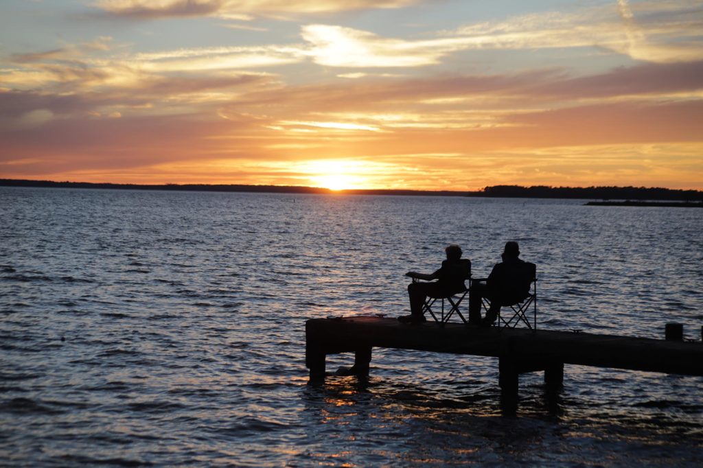 Fishing and Sunset Lake Livingston State Park